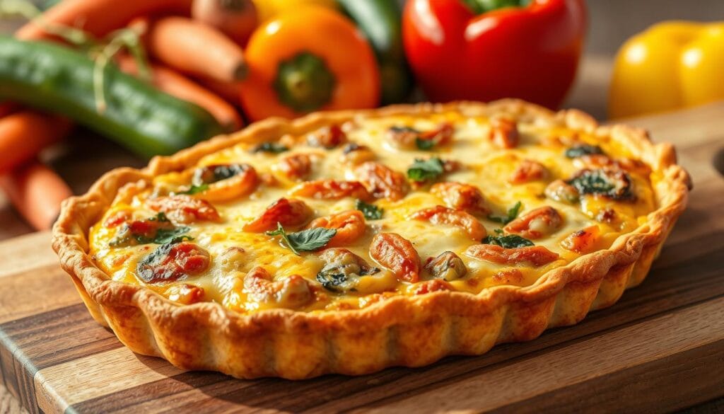 Seasonal Vegetable Cheese Quiche Seasonal Vegetable Cheese Quiche