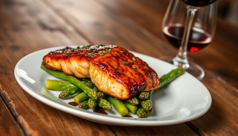 bourbon glazed salmon
