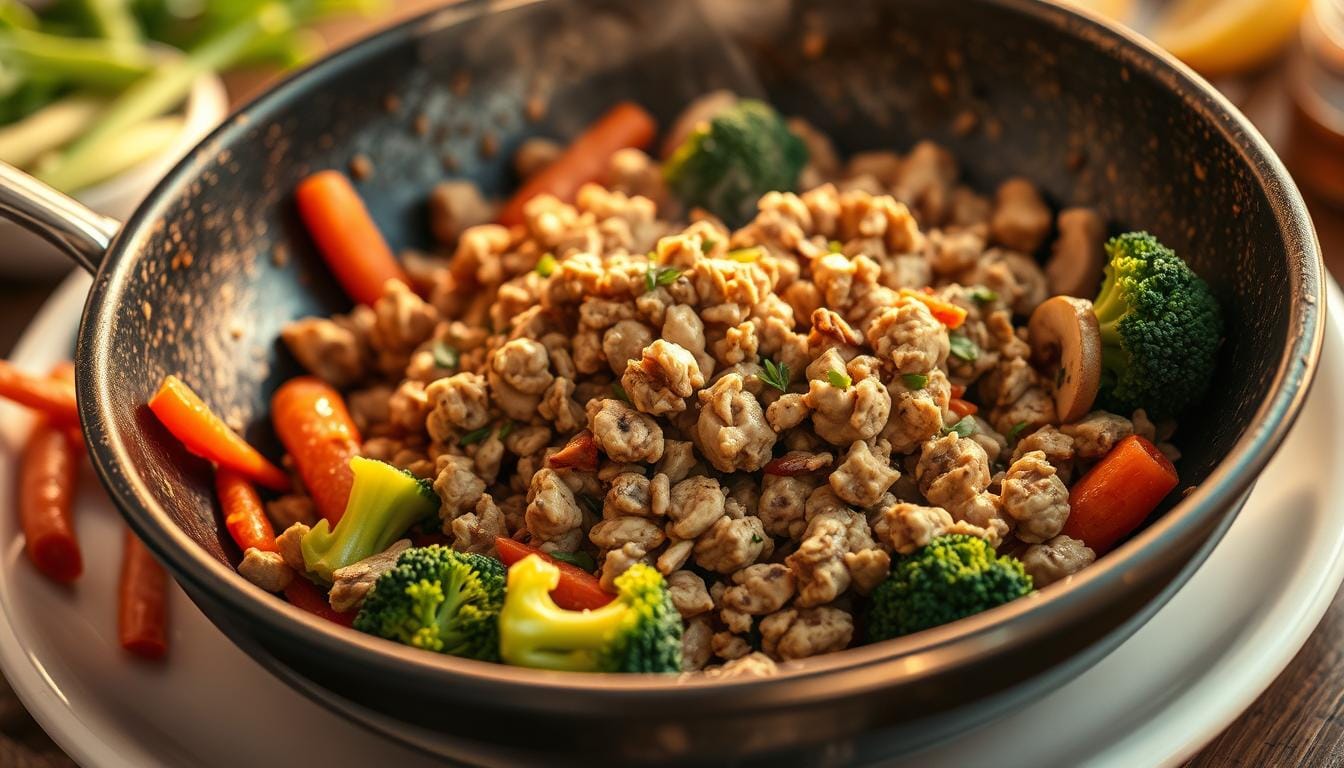 ground turkey stir fry