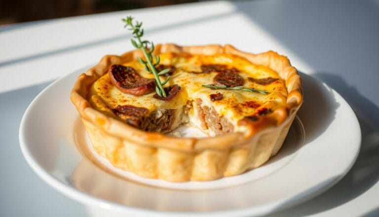 sausage and cheese quiche