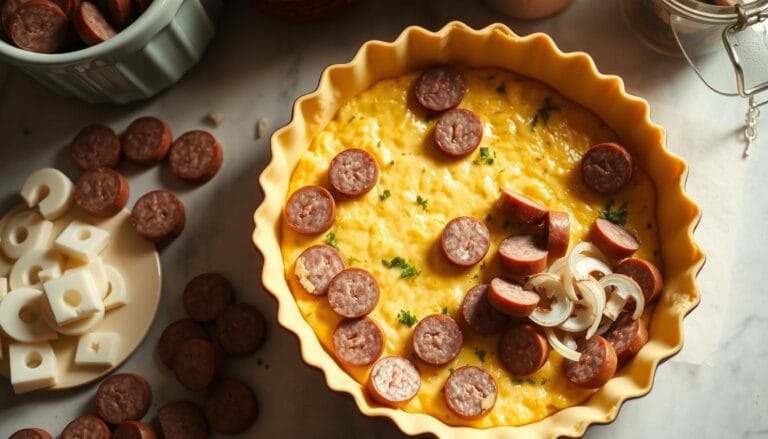 sausage in quiche
