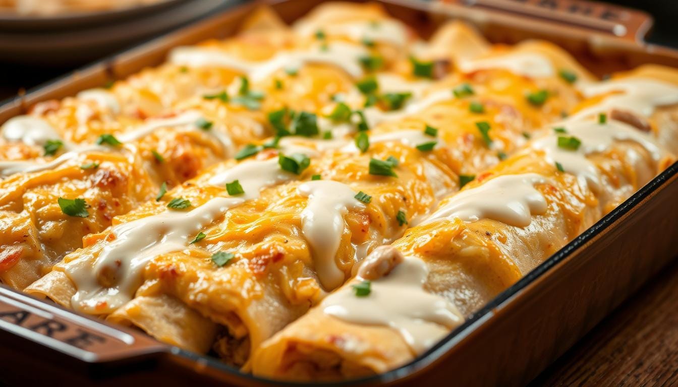 white chicken enchiladas