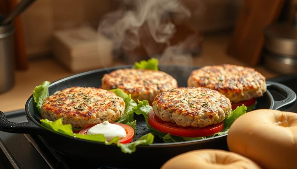 Lean Turkey Burgers Cooking
