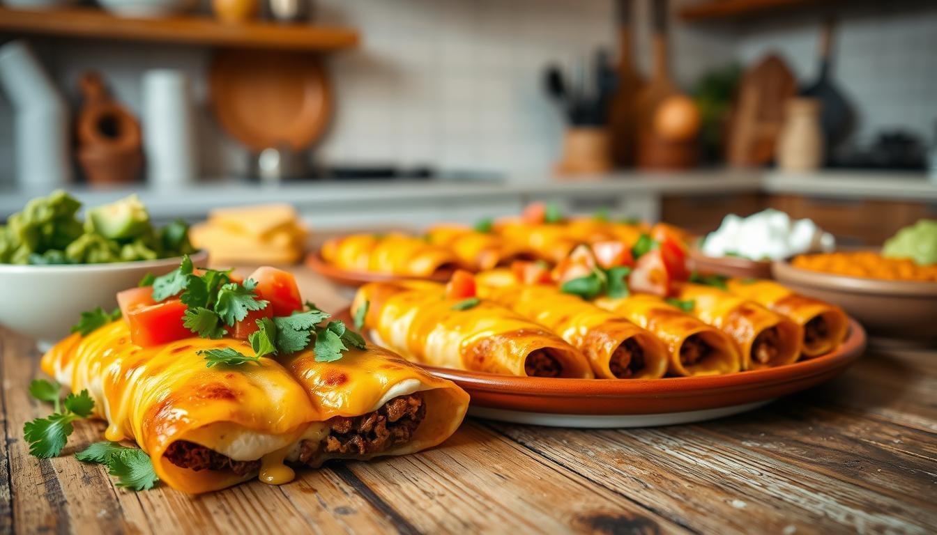 Easy Cheesy Ground Beef Enchiladas