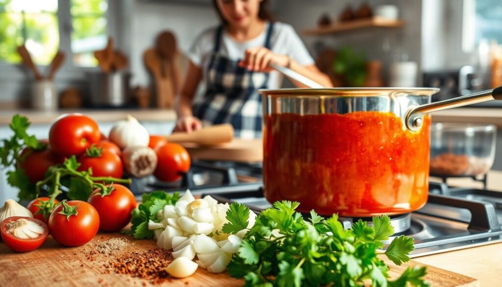Enchilada Sauce Preparation