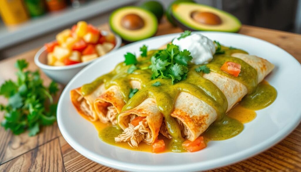 Green Chile Chicken Enchiladas Green Chile Chicken Enchiladas