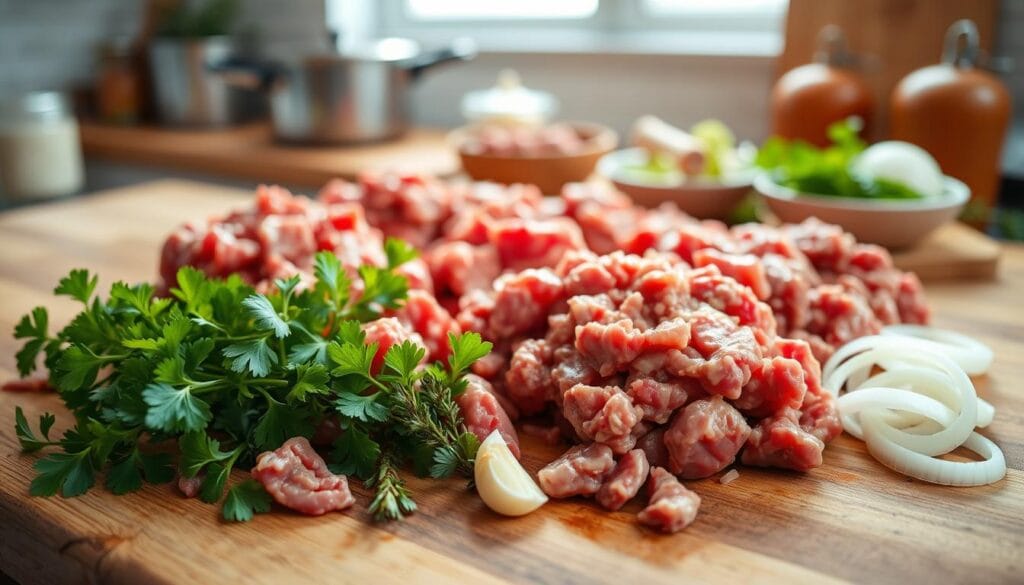 Ground Beef Selection for Stroganoff Ground Beef Selection for Stroganoff