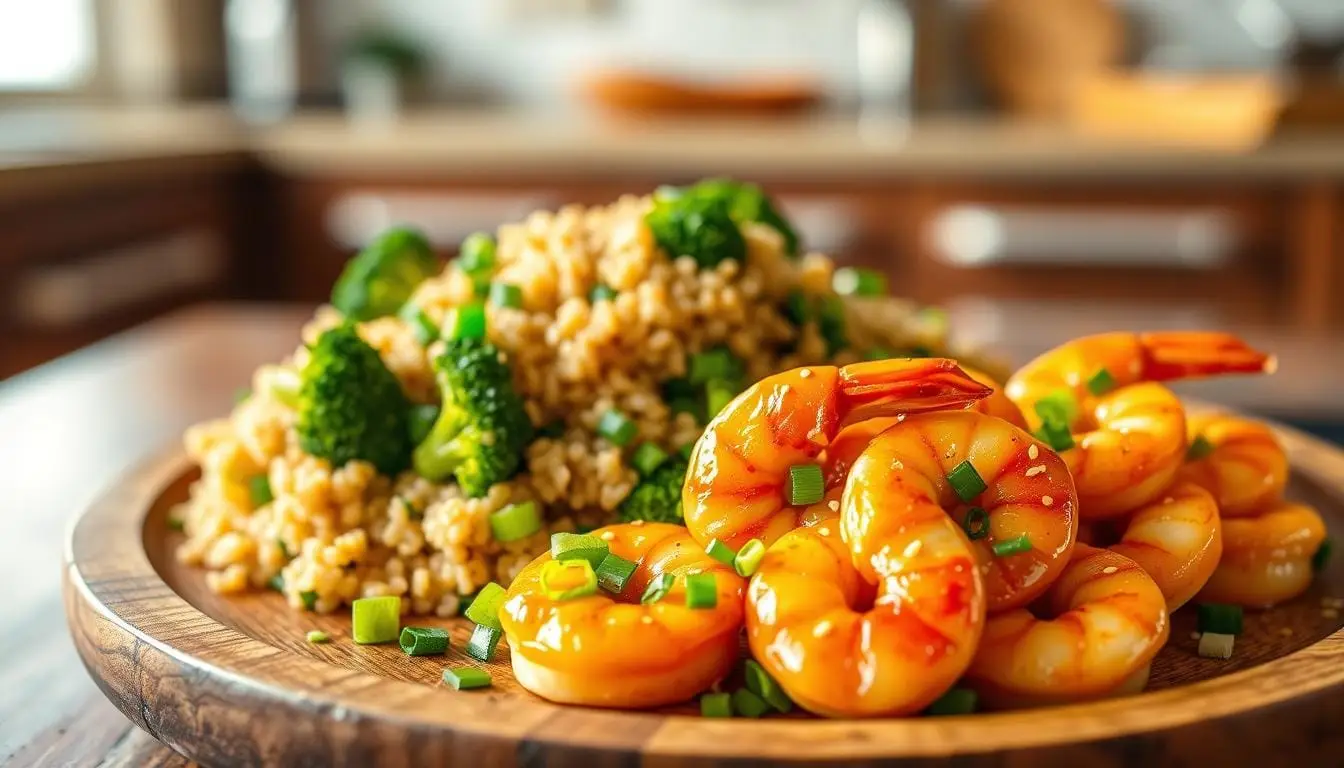 High-Protein Honey Garlic Shrimp