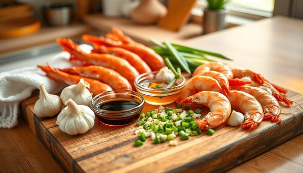 Honey Garlic Shrimp Ingredients