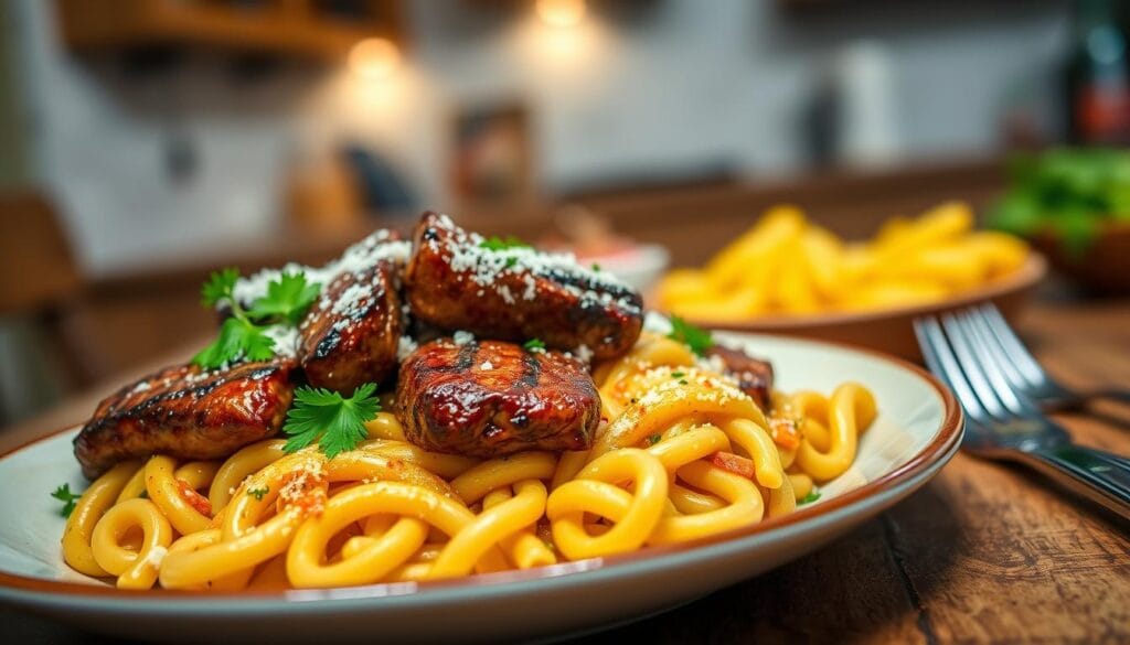 Steak Tips Pasta Varieties