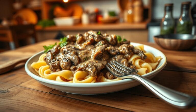 ground beef stroganoff