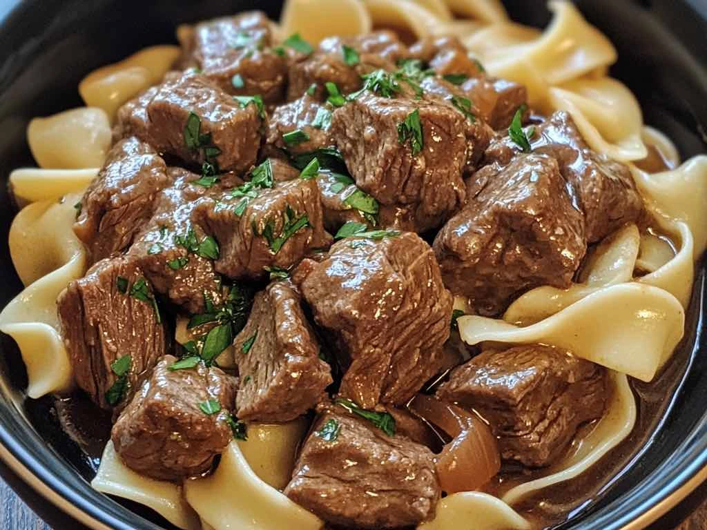 Slow Cooker Beef and Noodles